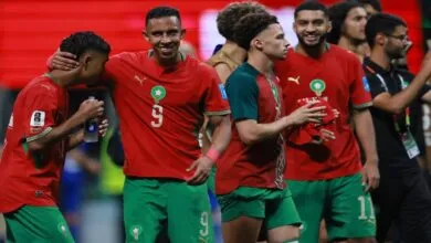 Joueurs du Maroc après un match du Mondial 2026