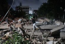 Degats apres un seisme a Caracas
