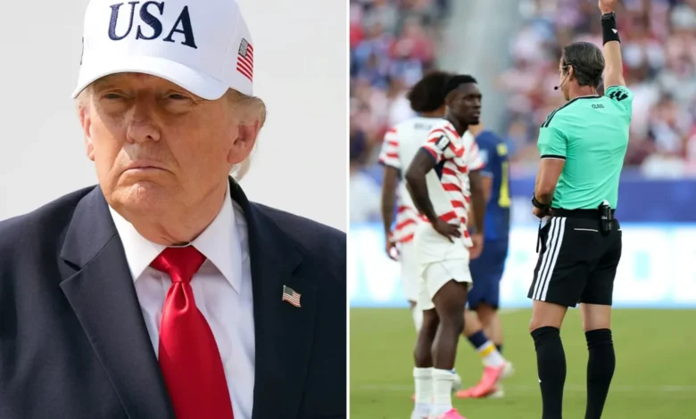 Le carton rouge infligé à l&rsquo;attaquant américain Balogun annulé après que Trump a appelé le président de la FIFA