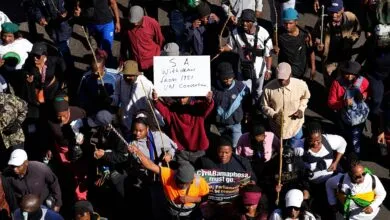Manifestants anti-immigration en Afrique du Sud
