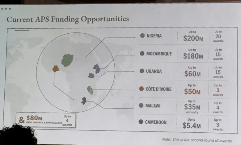 Carte erronée de l’Afrique projetée lors de la conférence AIDS 2026