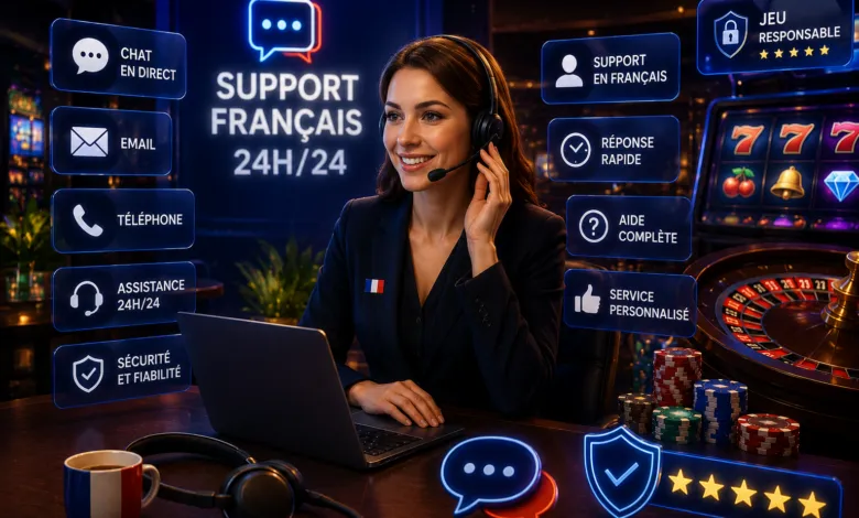 Support client en français disponible 24h/24 pour les joueurs de casino en ligne