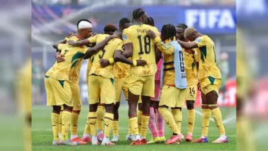 Des joueurs du Ghana avant leur match contre la Colombie au Mondial 2026