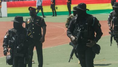 Des policiers ghanéens lors d’un événement officiel