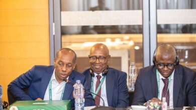 Des responsables du football guinéen lors d’une réunion liée au dossier CAF