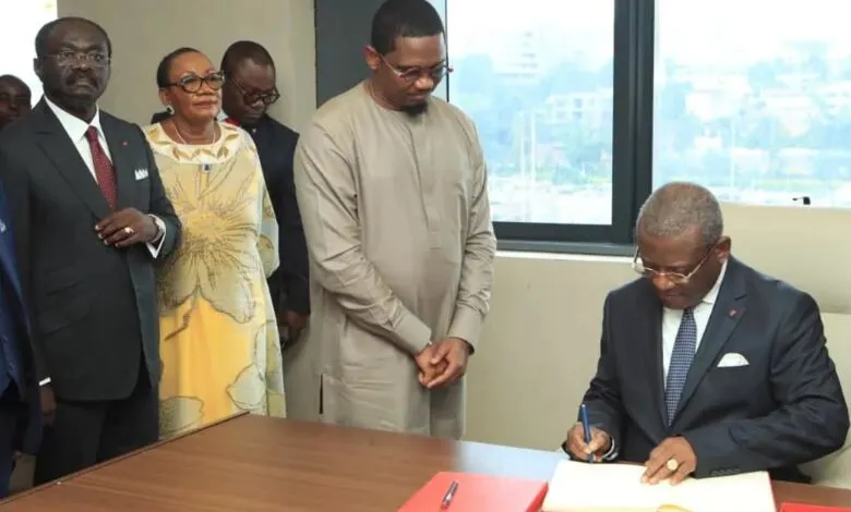 Samuel Eto’o lors de l’inauguration du siège de la Fecafoot à Yaoundé