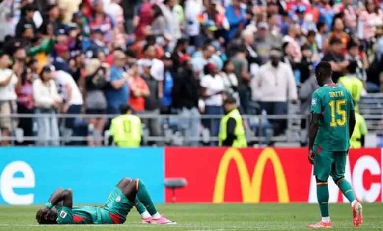 Des joueurs du Sénégal lors du match contre la Belgique au Mondial 2026