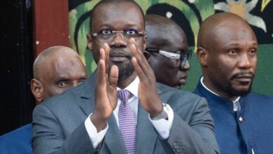 Ousmane Sonko lors d’une apparition publique au Sénégal