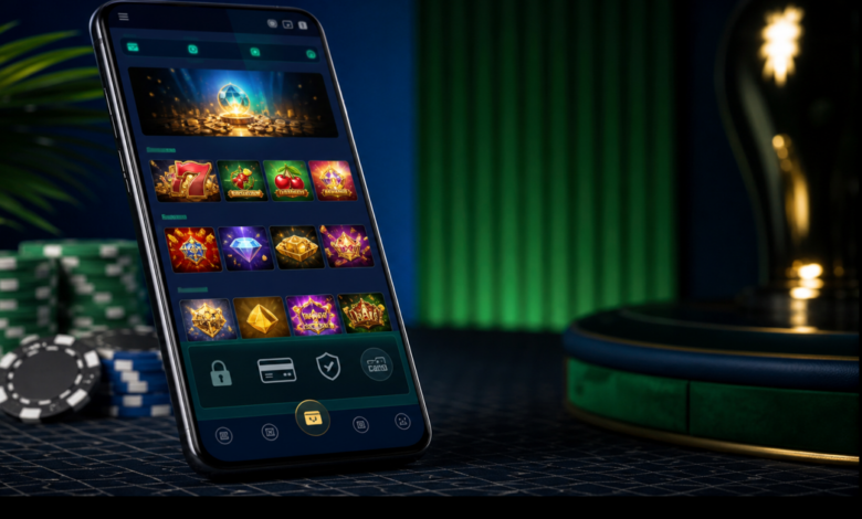 Casino mobile sur un smartphone Android
