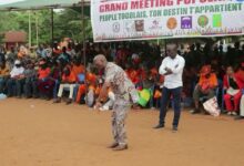 Des participants au meeting de l’opposition togolaise à Vogan