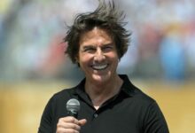 Tom Cruise au micro avant la finale de la Coupe du monde 2026