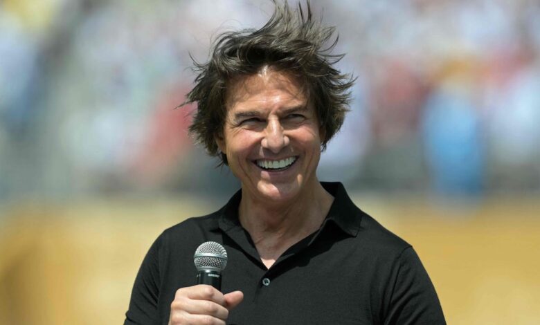 Tom Cruise au micro avant la finale de la Coupe du monde 2026