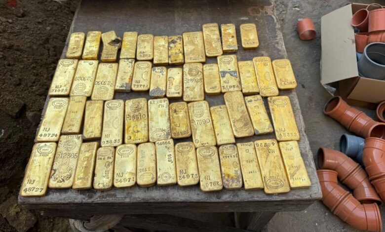 Lingots d’or découverts dans une cave en Belgique