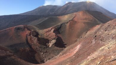 Les cratères du volcan Etna en Sicile