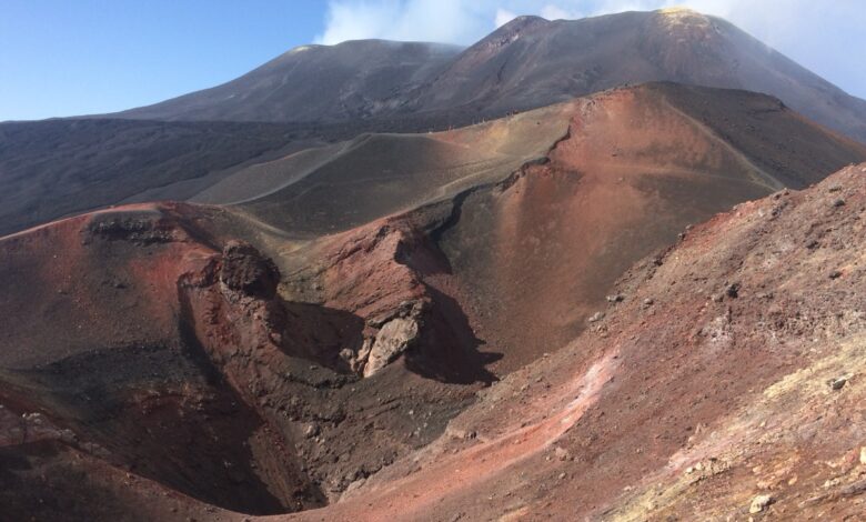 Les cratères du volcan Etna en Sicile
