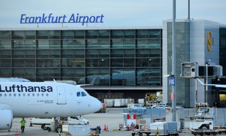 Un terminal de l’aéroport de Francfort en Allemagne