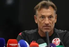 Hervé Renard lors d’une conférence de presse au Mondial 2026