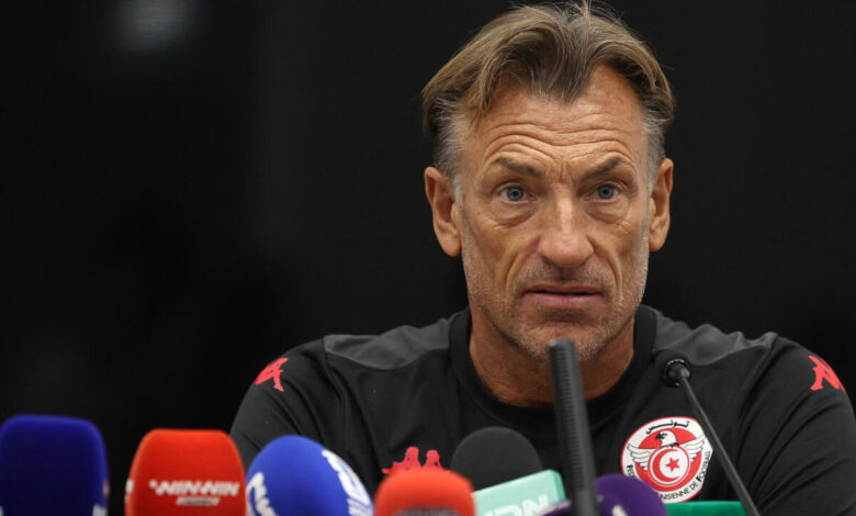 Hervé Renard lors d’une conférence de presse au Mondial 2026