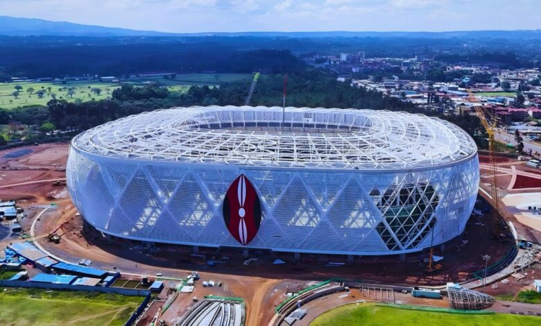 Vue aérienne du stade Talanta Sports City à Nairobi