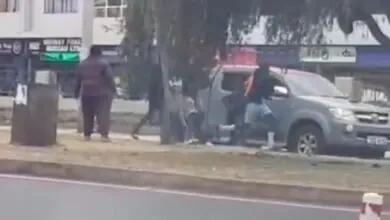 Scène de l’extorsion filmée dans le quartier de Hurlingham à Nairobi