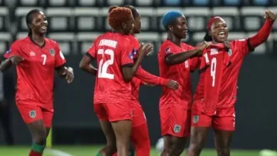 Les joueuses du Malawi célèbrent leur victoire contre le Ghana à la CAN féminine 2026