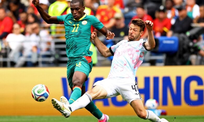 Nicolas Jackson avec le maillot du Sénégal pendant la Coupe du monde 2026