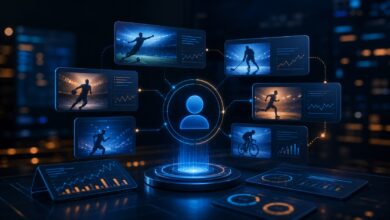 Interface sportive personnalisée par intelligence artificielle autour d'un profil utilisateur anonyme
