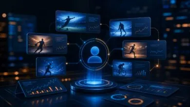 Interface sportive personnalisée par intelligence artificielle autour d'un profil utilisateur anonyme