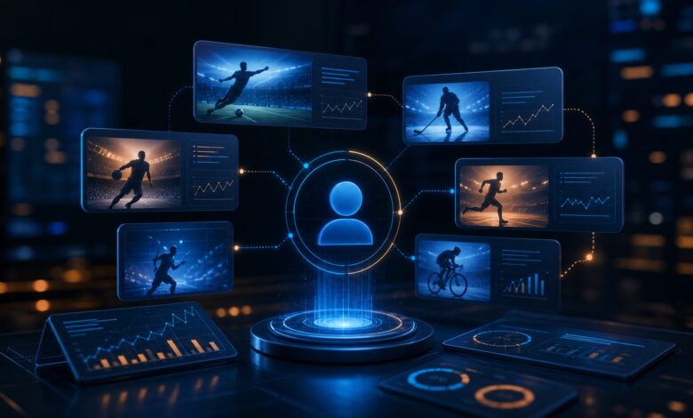 Interface sportive personnalisée par intelligence artificielle autour d'un profil utilisateur anonyme