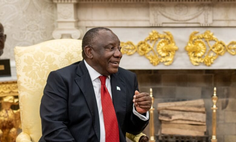 Le président sud-africain Cyril Ramaphosa