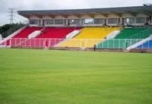 Pelouse et tribunes du stade du 28-Septembre à Conakry