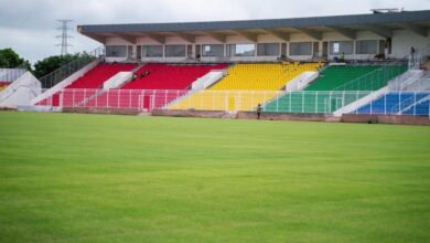 Pelouse et tribunes du stade du 28-Septembre à Conakry