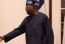 Le président nigérian Bola Tinubu lors d’une rencontre officielle