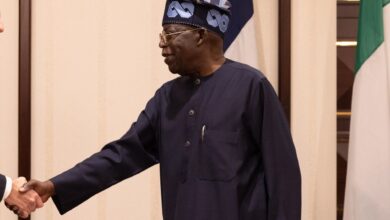 Le président nigérian Bola Tinubu lors d’une rencontre officielle