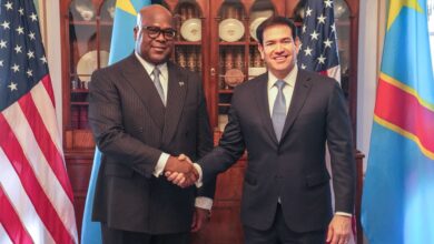 Félix Tshisekedi lors d’une rencontre officielle à Washington en 2026