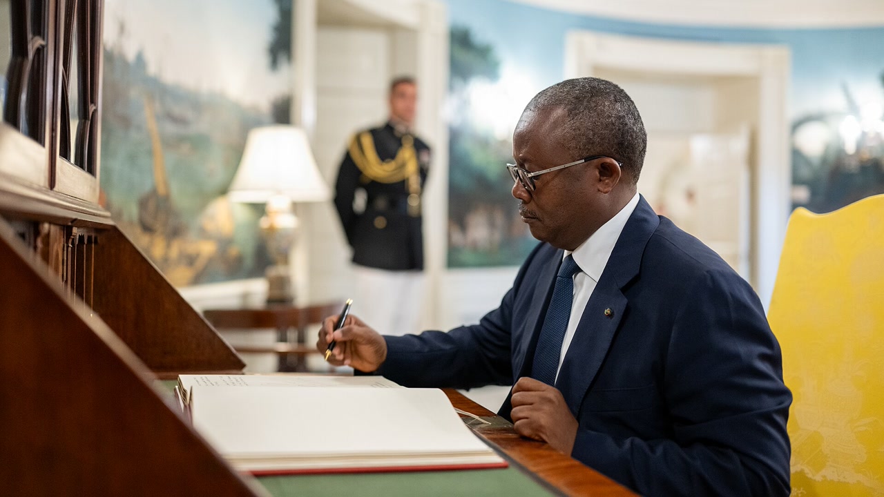 Umaro Sissoco Embaló lors d’une visite officielle en 2025, photo d’archive.