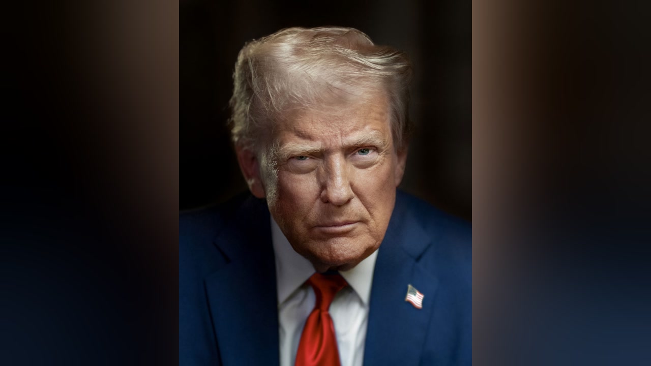 Portrait officiel de Donald Trump en 2025, photo d’archive.