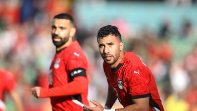 Mahmoud Trezeguet et Mohamed Salah avec la sélection égyptienne