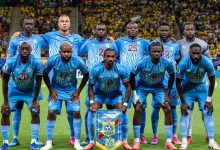 Joueurs de la sélection nationale de RDC, photographie d’archives