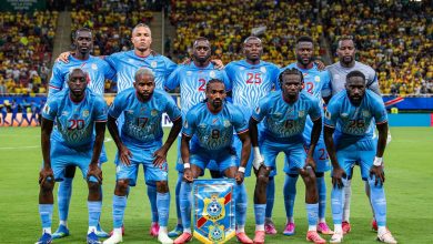Joueurs de la sélection nationale de RDC, photographie d’archives