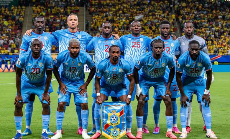 Joueurs de la sélection nationale de RDC, photographie d’archives