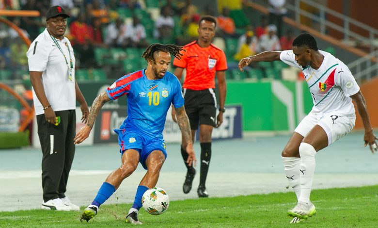 Joueurs de la RDC et de la Guinée lors d’un match en 2024, photo d’archive