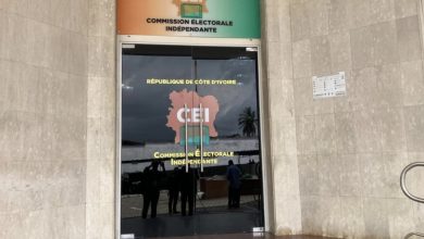 Entrée de la Commission électorale indépendante de Côte d’Ivoire
