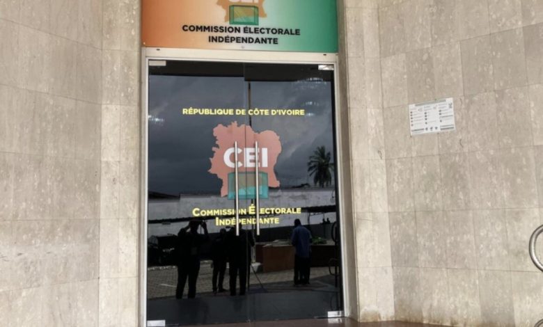 Entrée de la Commission électorale indépendante de Côte d’Ivoire