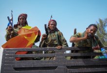 Combattants en Éthiopie, photographie d’archives