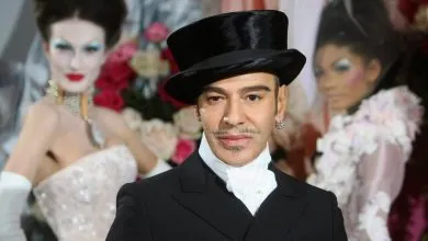 John Galliano lors d’un défilé Dior à Paris en 2010