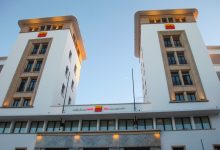 Façade du bâtiment Lahrizi d’Attijariwafa bank à Casablanca