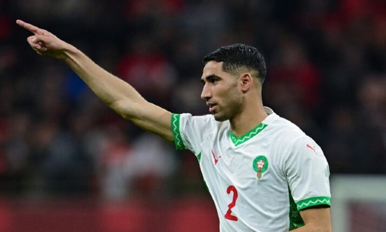 Achraf Hakimi sous le maillot du Maroc, photo d’archives