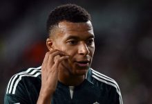 Kylian Mbappé en tenue du Real Madrid