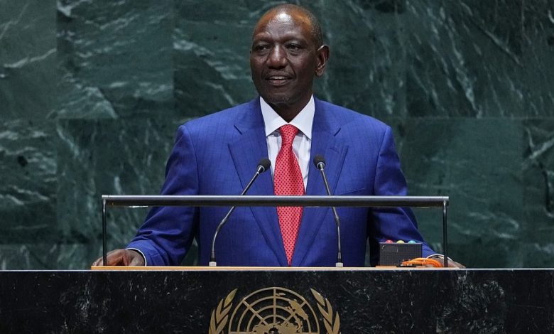 William Ruto à la tribune de l’Assemblée générale des Nations unies